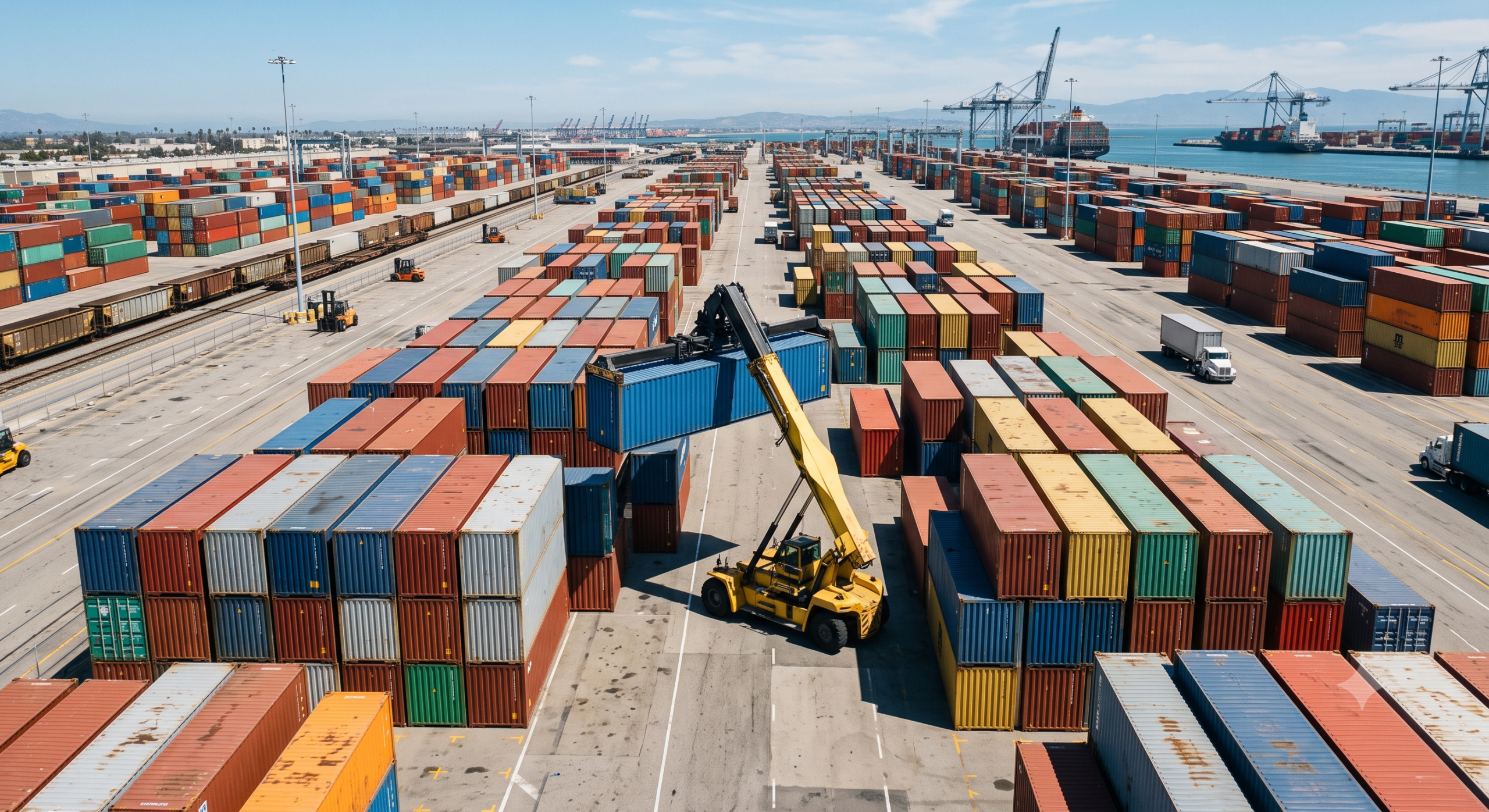 Ilustrasi penataan yard dan monitoring storage aging depo kontainer untuk mencegah penumpukan long stay container.